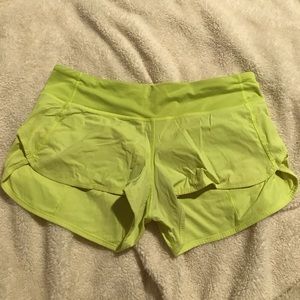 Lululemon green shorts